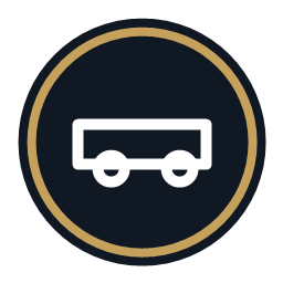 Secure transportation icon Secure transportation icon for Dubai journeys