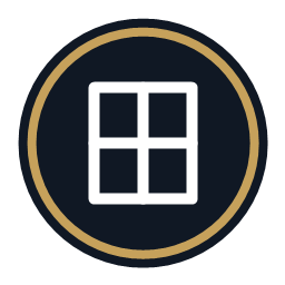 Window cleaning icon for glass in Dubai buildings